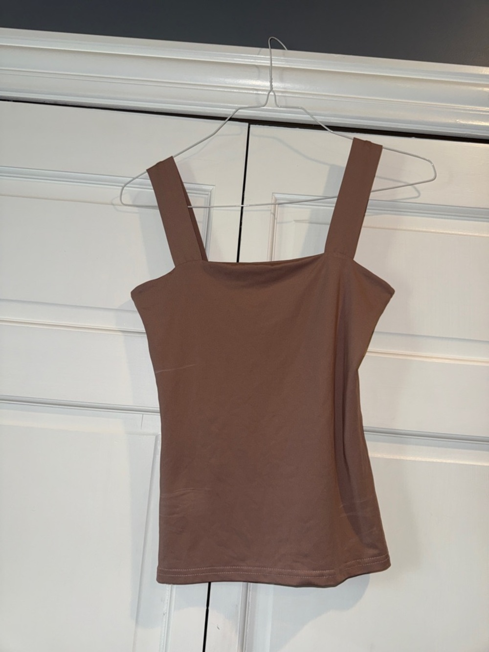 Women’s Square Neck Tank Top in Brown
